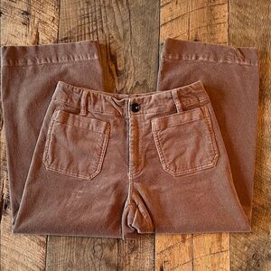 Quince Corduroy Wide Legged Cropped Pants